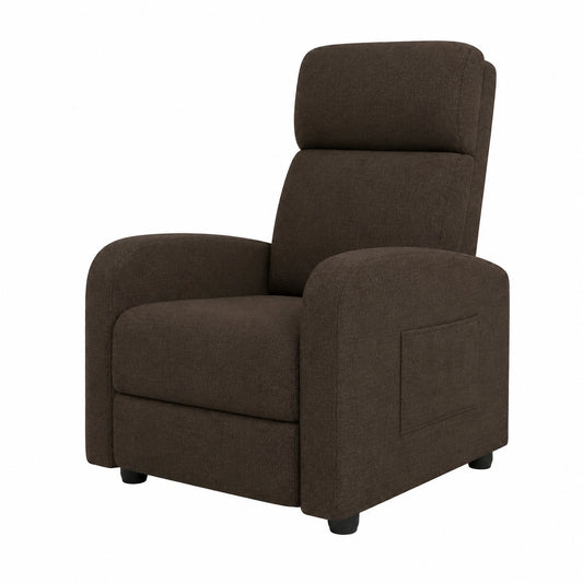 Poltrona Reclinabile Comfort in Tessuto Lino per Soggiorno e Camera