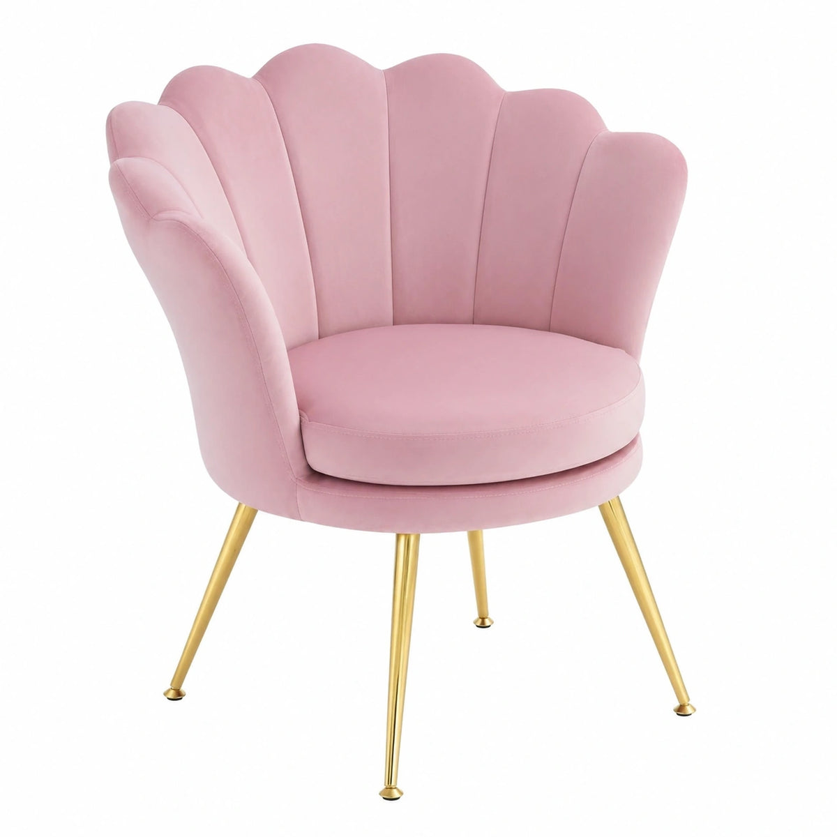 WOLTU Sedia Relax Petalo Reclinabile, per Soggiorno e Camera, Gambe Metallo, Fino a 150 kg, Colore Rosa