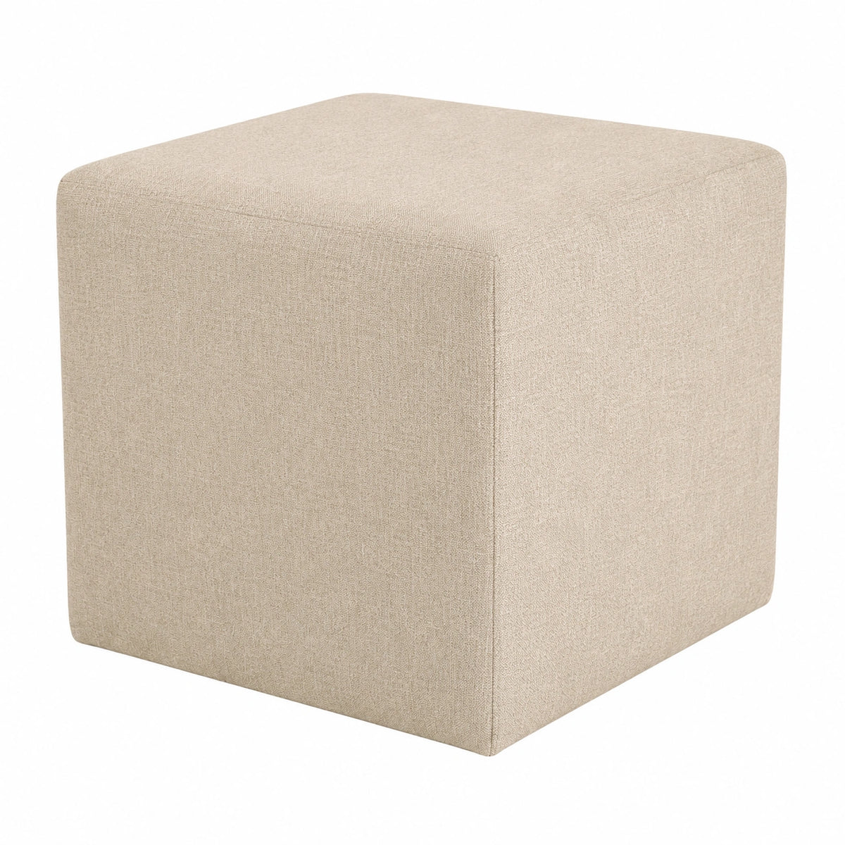 Pouf Deshome Idrorepellente 83x83x44 cm Beige: Elegante e Funzionale per Soggiorno e Camera da Letto