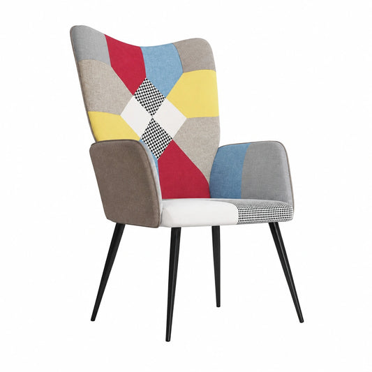 Poltrona Relax Patchwork in Tessuto Multicolore