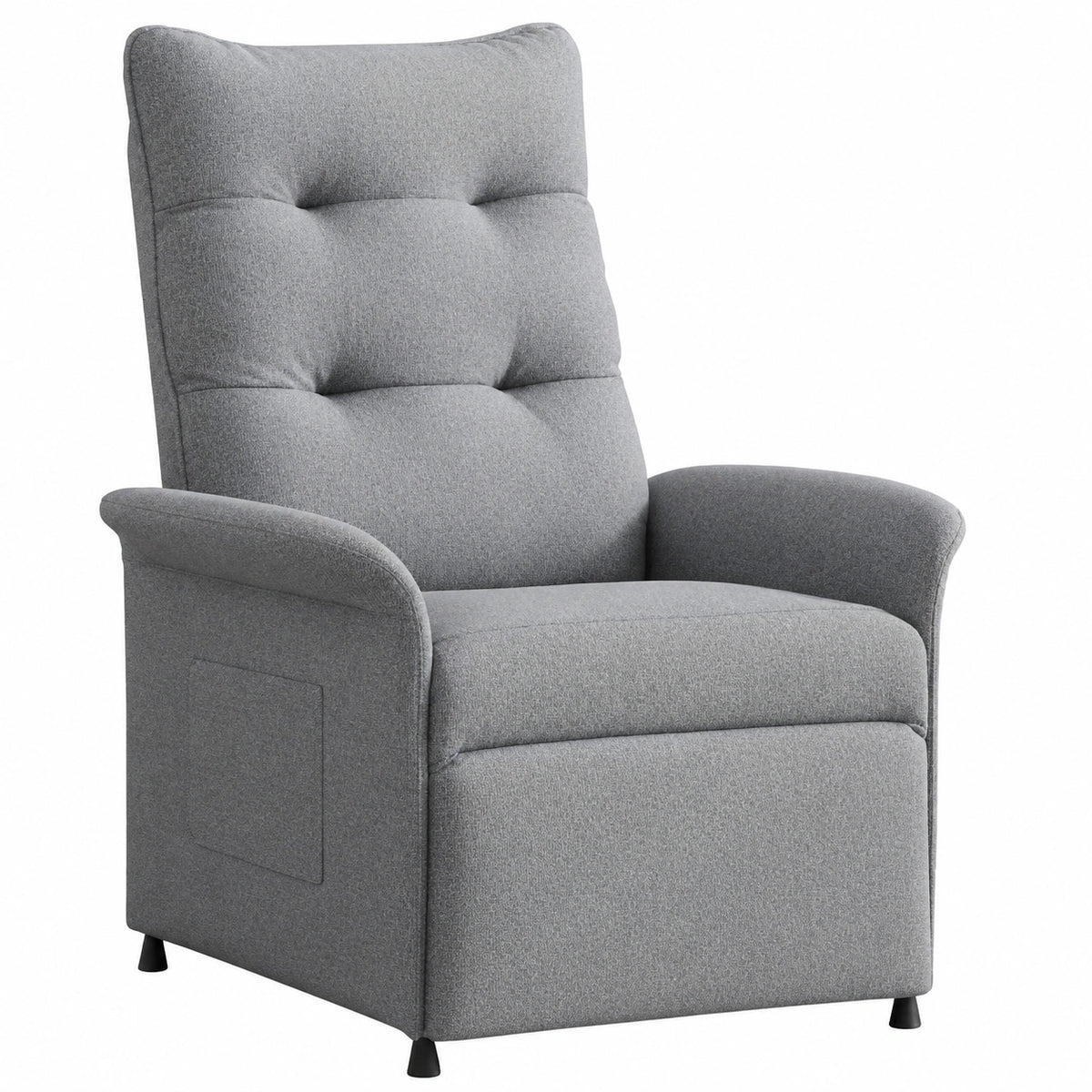 Poltrona Relax Elettrica con Funzione Massaggio, Tessuto Comodo e Tasche Portatelecomando